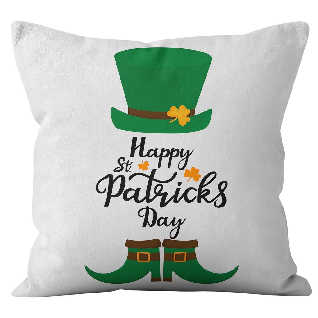 Наволочка для дома Ст. Наволочка на День святого Патрика Четырехлистный клевер Клетчатая Наволочка на диванную подушку