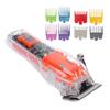 Electric Hair Clipper LED Display Incisive Blade USB Rechargeable Hair Trimmer Transparent Orange