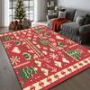 Christmas Tree Carpet for Living Room Decoration Home Rugs Fluffy Soft Bedroom Bedside Floor Mat Non-slip Balcony Lounge Rugs