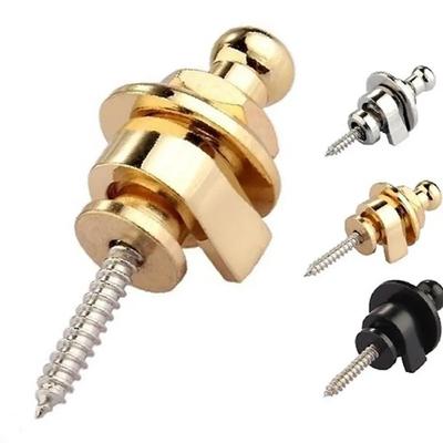 Цинк Цинковый сплав Противоскользящие Круглые Головки Стреплоки Круглая Головка Пуговица для Гитарного Ремня Гитарные Аксессуары