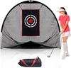 Golf Net Golf Practice Net for Practice X X M Triangular Assembly Type For Indoor and Outdoor Use Carry Bag Included 2.4 2.1 2.1