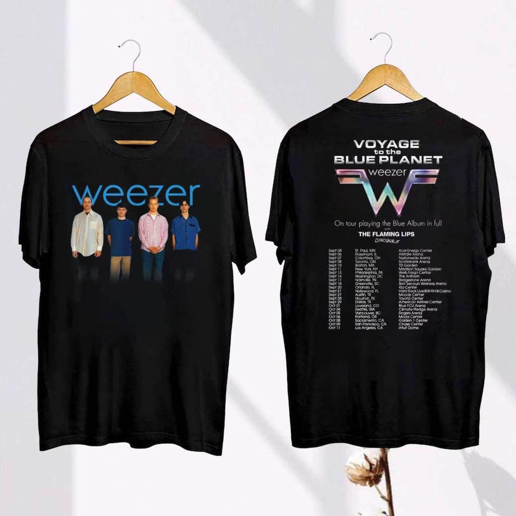 Футболка группы Weezer Винтажная Унисекс Женская Хип-хоп Футболка Модная Футболка с коротким рукавом Оверсайз Футболки Уличная Одежда Топы Одежда