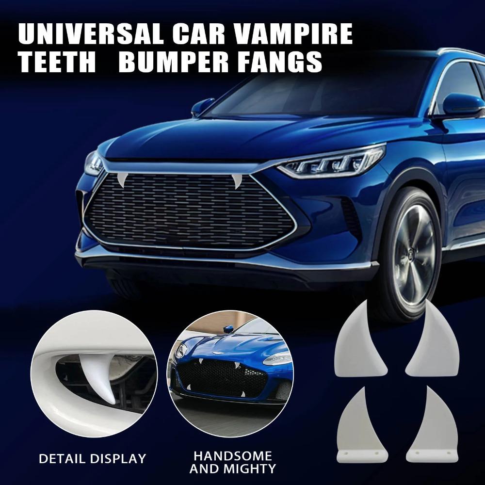 Universal Bumper Decor Vampire Teeth 3D Car Teeth Sticker New Car Vampire Teeth Decor