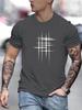 Simple Line Graphic T Shirts For Unisex Summer Fashion Short Sleeve O Neck 3D Printed Tshirts Loose Casual Breathable Tees Tops