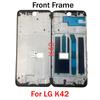 Средняя рамка для LG K42, передняя рамка корпуса LCD, рамка bezel, запчасти для ремонта