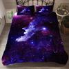 Роскошный темно-синий комплект постельного белья Galaxy Twin Full Queen King Size, пододеяльник/пододеяльник, комплект сияющих звезд, звездное небо, пододеяльник