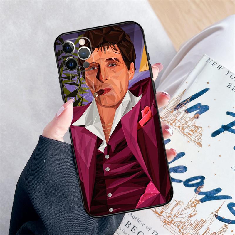 Scarface 1983 Movie Phone Case For iPhone 15 16 Pro Max 11 12 13 Mini 14 Pro Max XR 15 16 Plus 16e Cover Coque