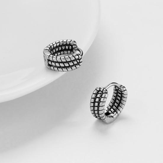 Мужская стильная универсальная износостойкая серьга из нержавеющей стали, ювелирный аксессуар