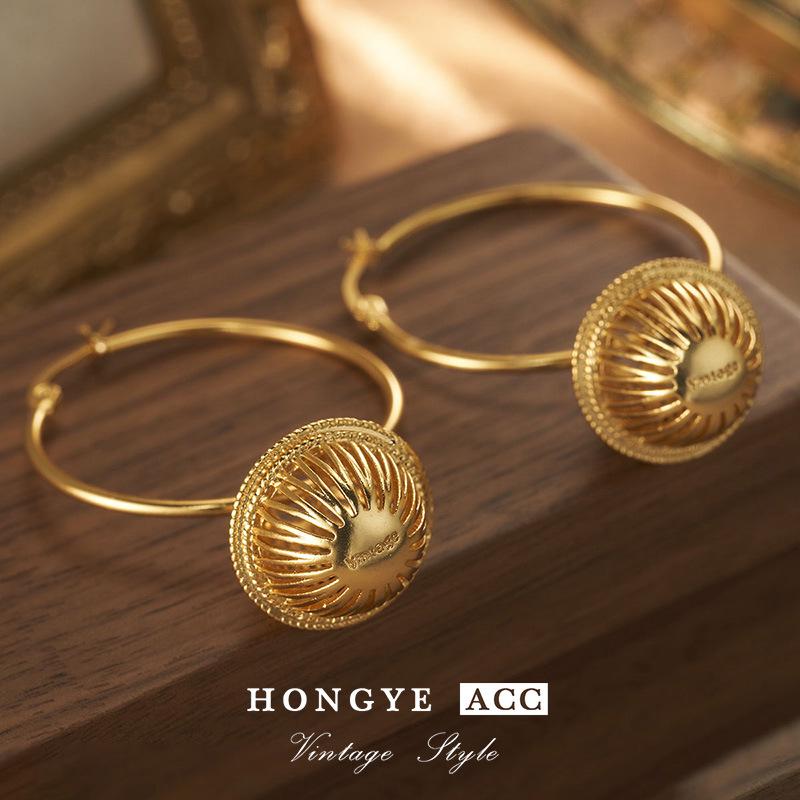 Винтажные серьги из серебра 925 пробы с ажурным узором для женщин - Коллекция Весна 2023