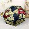 CA Club Emblem Portable Automatic Umbrella Retractable Design with 8-Rib Durability Lightweight for Women/Men Vibrant Pattern Umbrella