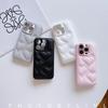 Для iPhone 17 16 15 14 Pro Max Air Plus Кожаный чехол с тиснением в виде сердечек Защита объектива камеры Полная защита Мягкая задняя крышка
