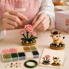 12 Zodiac Signs Bead Craft Kit DIY Beaded Garden Kit 3d Beaded Astrology Flower Kit