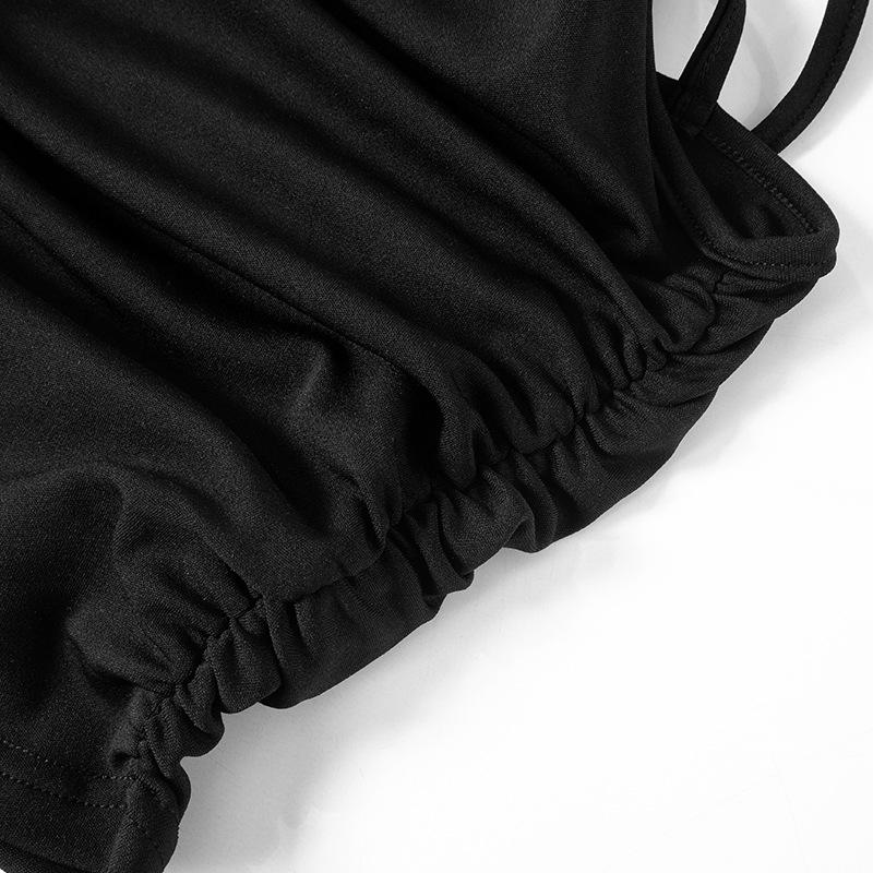 YYFS Женская мода повседневная летняя весна однотонная без рукавов с принтом на подтяжках блузки и рубашки