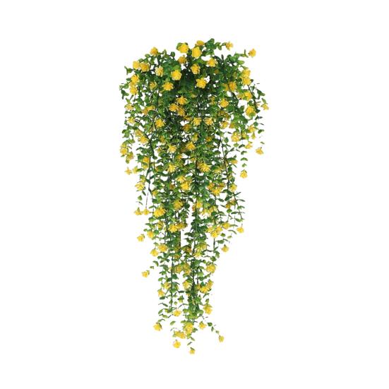 1/2 шт. висячие искусственные цветы, устойчивые к лозе растения, искусственные свисающие цветочные УФ-пластиковые растения плюща для дома