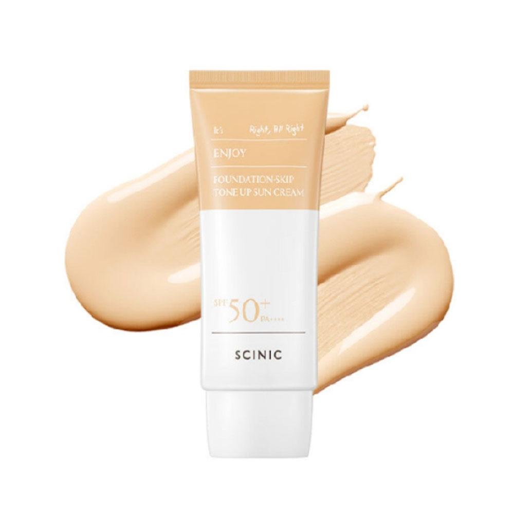 Scinic Солнцезащитный крем Enjoy Foundation-Skip Tone Up 50 мл (SPF50 +)