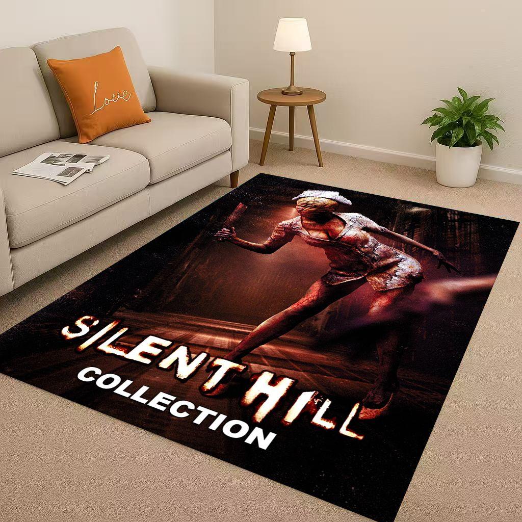 Ретро Игра Silent Hill Пирамидоголовый Фильм Ужасов Гостиная Нескользящий Ковер для Спальни Игровой Комнаты Дивана, Домашний Коврик