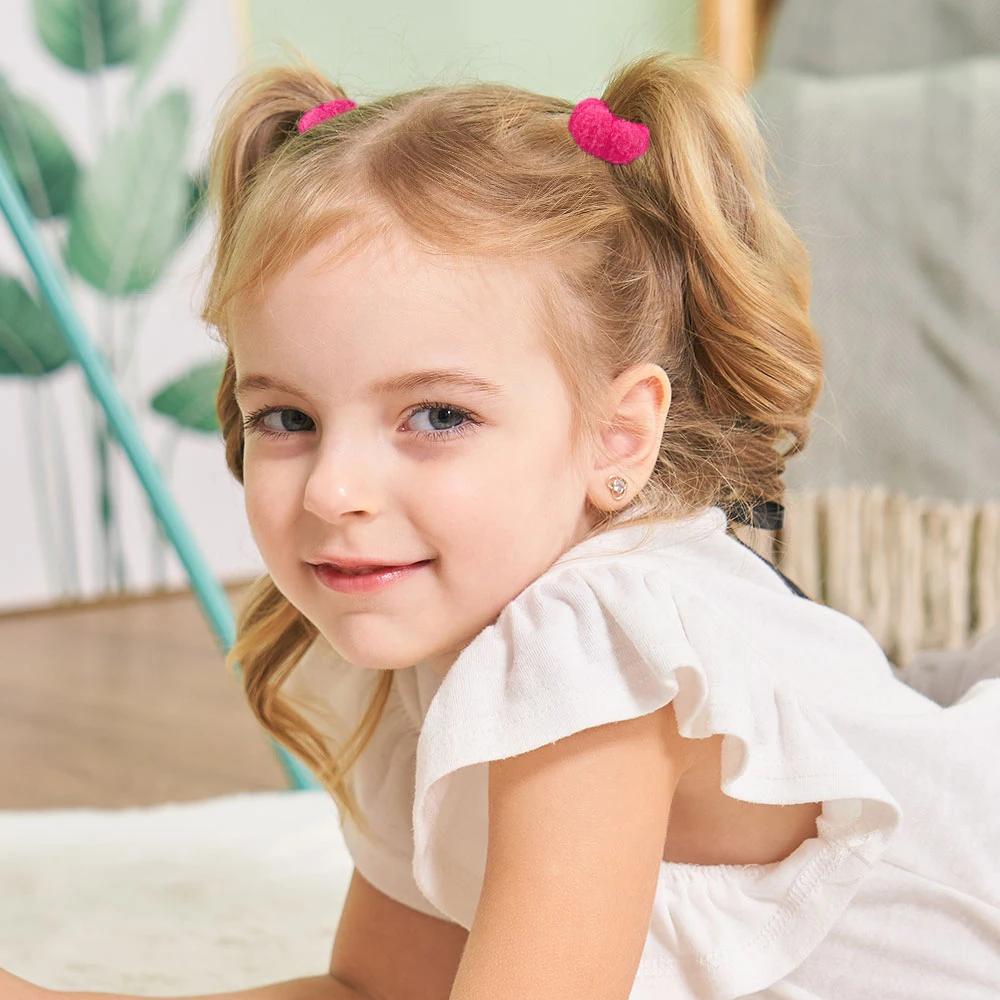 50/100 шт. Детские разноцветные резинки для волос, эластичные резинки для волос, волнистые скранчи для волос, аксессуары для волос для маленьких девочек, милая веревка для волос