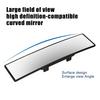 Car Convex Rearview Mirror Interior Clip-on Wide Angle Blind Spot Mirror Simple Installation Anti-glare Panoramic Rear View Mirror