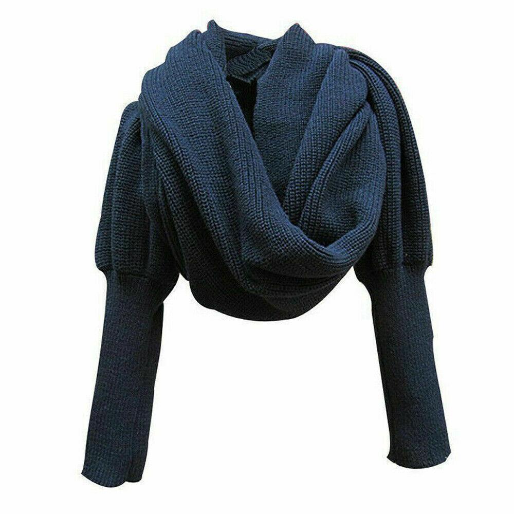 Женский теплый трикотажный свитер