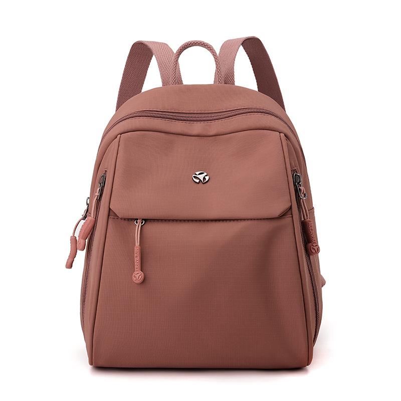 Женский рюкзак с несколькими карманами, большой вместимости, однотонный, легкий, студенческий, дорожная сумка