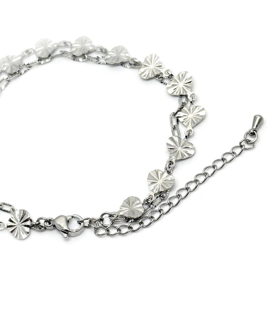 Браслет Monoflux Shining Heart с двойной цепочкой