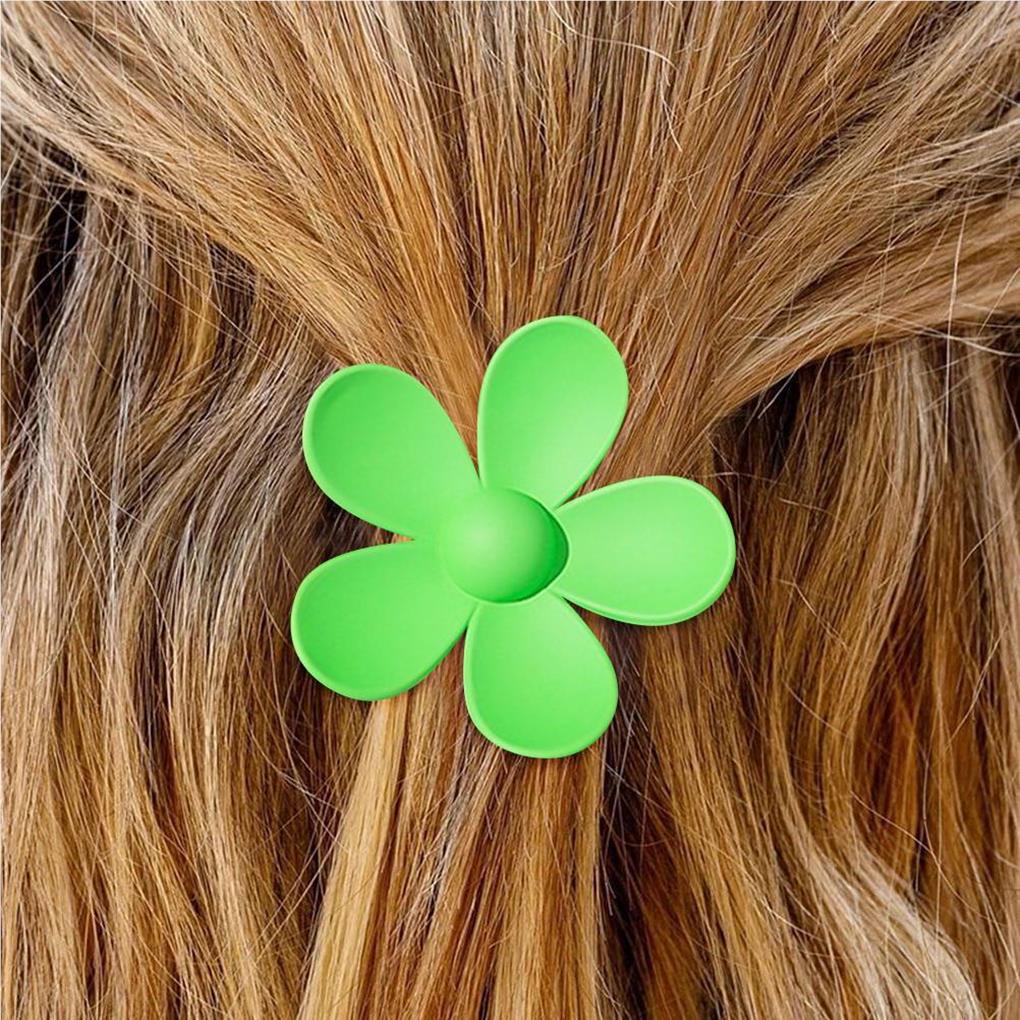 6 штук Зажим-краб для волос Женский Стайлинг Повседневная носка Форма цветка Головной убор для девочки Головной убор Зажим для хвостика Женский Макияж Умывание