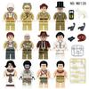 M8128 Adventure Raiders Building Block Doll Adventure Tribe Doll Small Particle Assembly Toy Bag