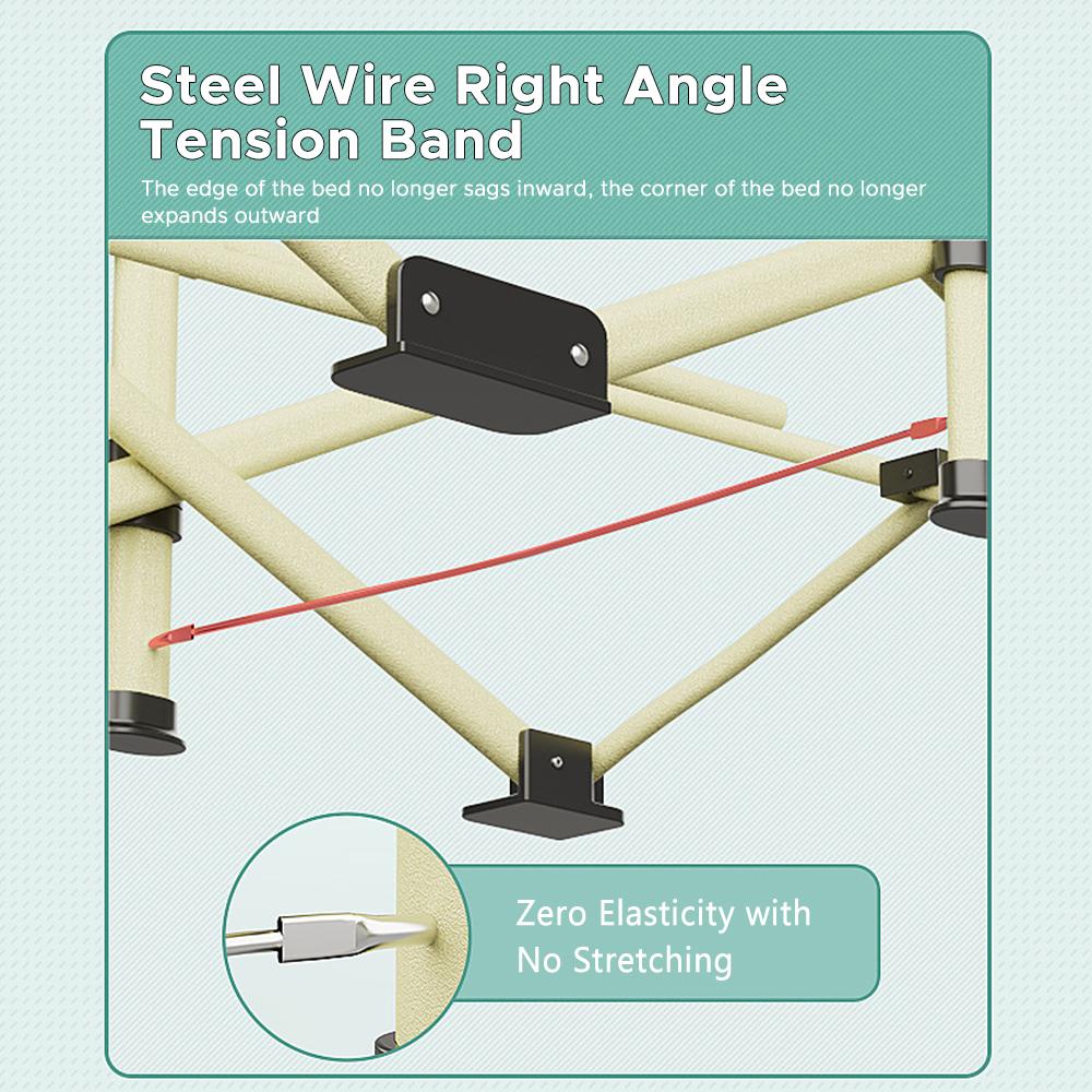 Folding Camping Cots Portable Sleeping Cot 10 Feet Camping Bed for Outdoor Travel Camping