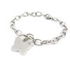 [J0993] - Silver 'Butterfly' Steel Bracelet