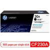 HP 30А (CF230A) Черный оригинальный картридж с тонером