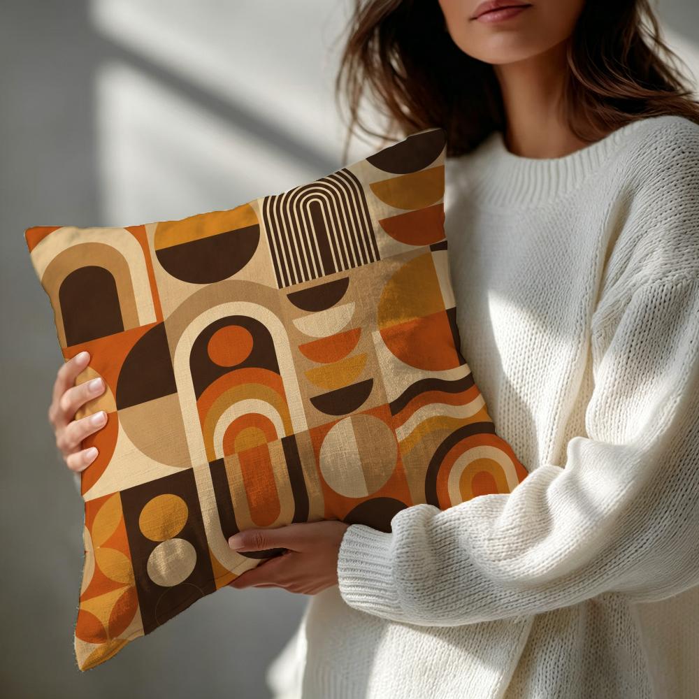 Pattern ss Retro Geometric Cushion Cover Patterned Cushion Cover Romantic Cozy Home Sofa Decoration