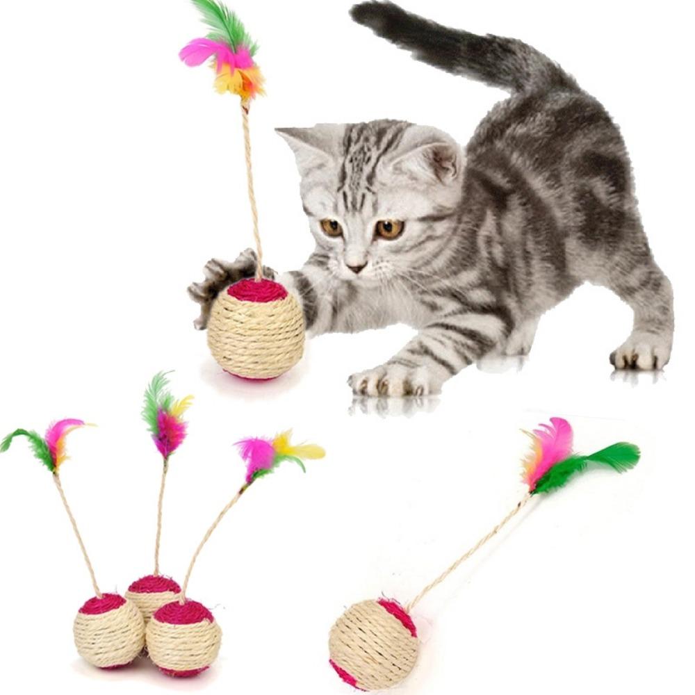 Interactive Toys Playing Sisal Cat Scratching Cat Scratching Ball Cat Balls Chew Ball Molar Ball
