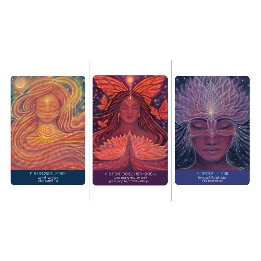 Kancharo 42-Card Oracle Tarot Card Set [Infinite Wisdom of the Chakras] Includes a Basic Japanese Oracle Card Instruction Manual and Pouch (Authentic)