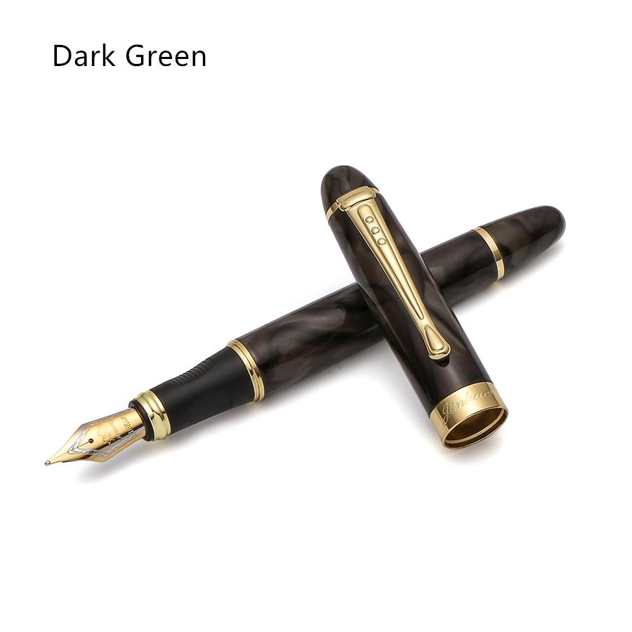 Jinhao Classic Fountain Pen, Luxury Gold Trim Iraurita Tip Medium Writing, Jin Hao 450 Office Signature School Calligraphy A6293