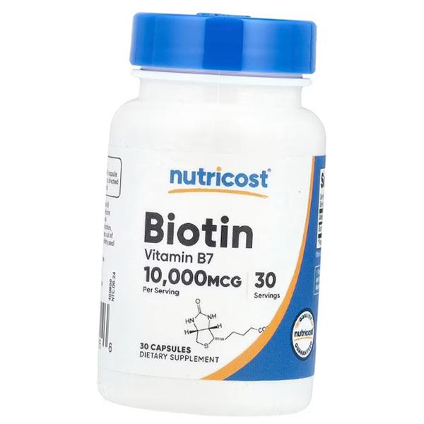 Биотин в капсулах, Biotin 10000, Nutricost (36647066)