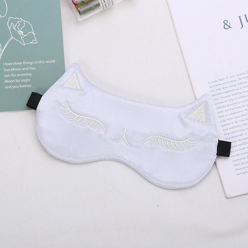 Имитация шелка маска для сна ночная маска для глаз гладкая для женщин мужчин лиса путешествия расслабляющие повязки на глаза ночная дышащая повязка на глаза