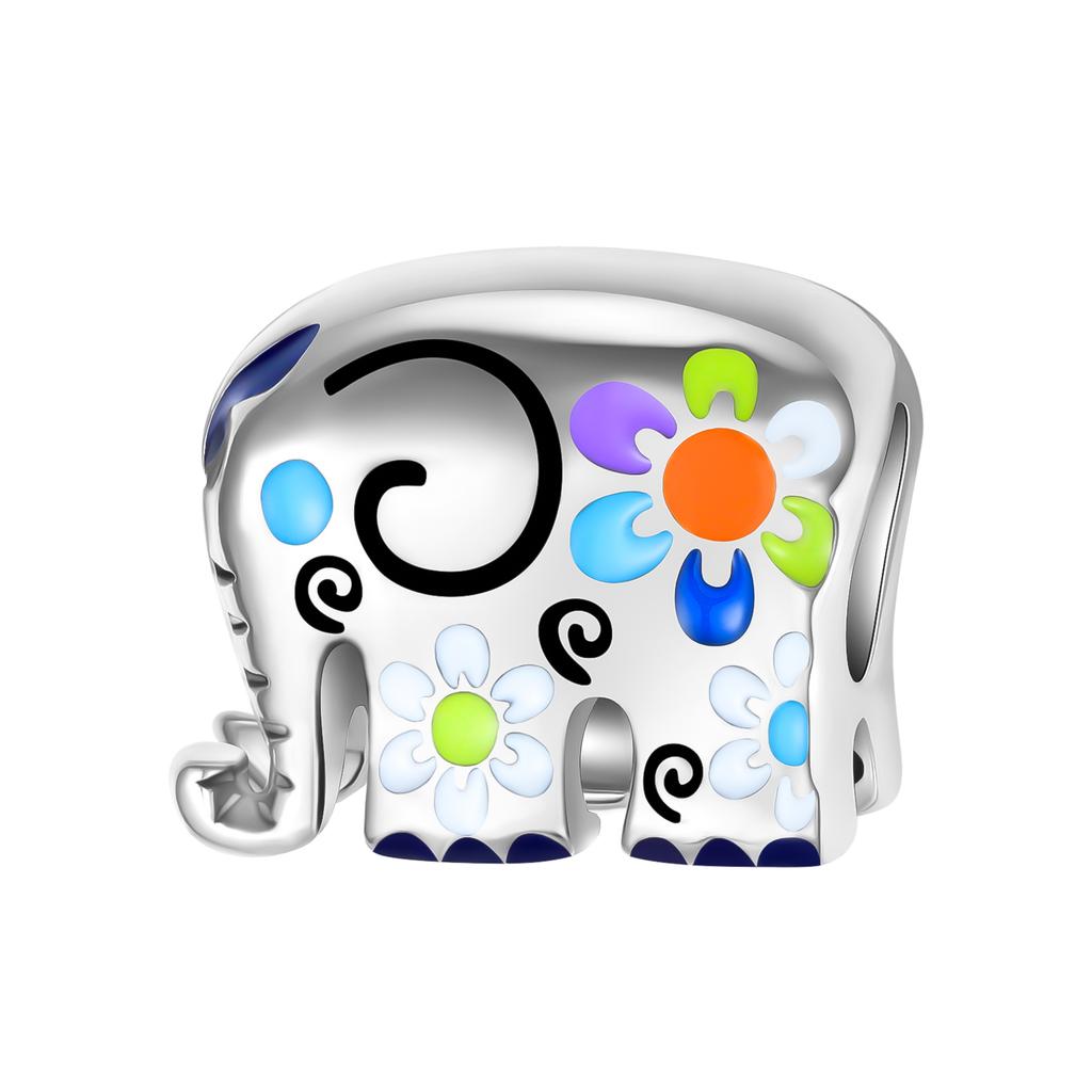 S925 Серебряный слон, лев, носорог, динозавр, подвески в виде животных, бусины, подходят для оригинальных браслетов, изысканные рождественские украшения, сделай сам, подарки