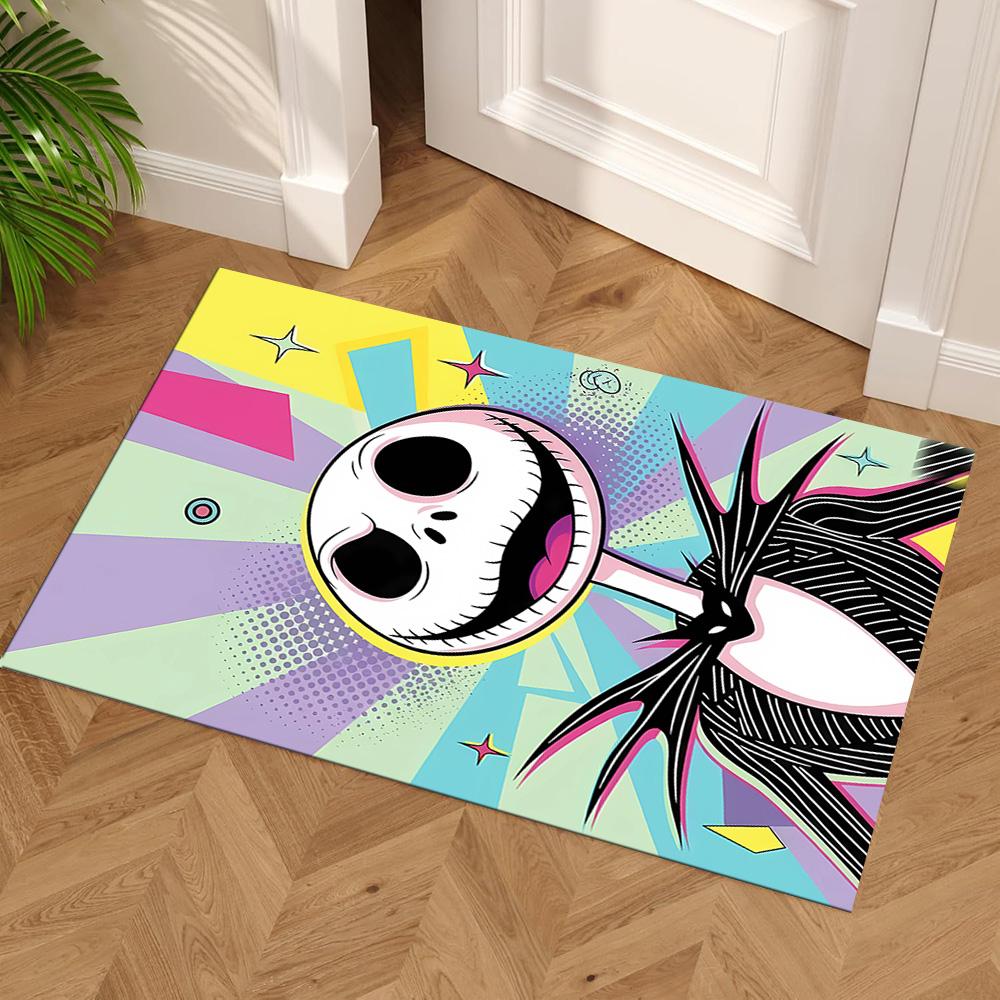 Jack Skellington Floor Mat Perfect for Decorate room Hallway Kitchen Entryway Antislip Carpet Decorate Offices Perfect Gift for Friends & Family