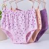 2PCS Soft Plus Size Briefs Women Underpants Cotton Panties Underwear Breathable High Waist Comfortable Briefs