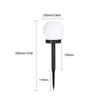 6PCS LED Solar Lawn Light Spherical Energy Saving Waterproof Simple Atmosphere Lighting Outdoor Garden Lawn Street Garden Lights