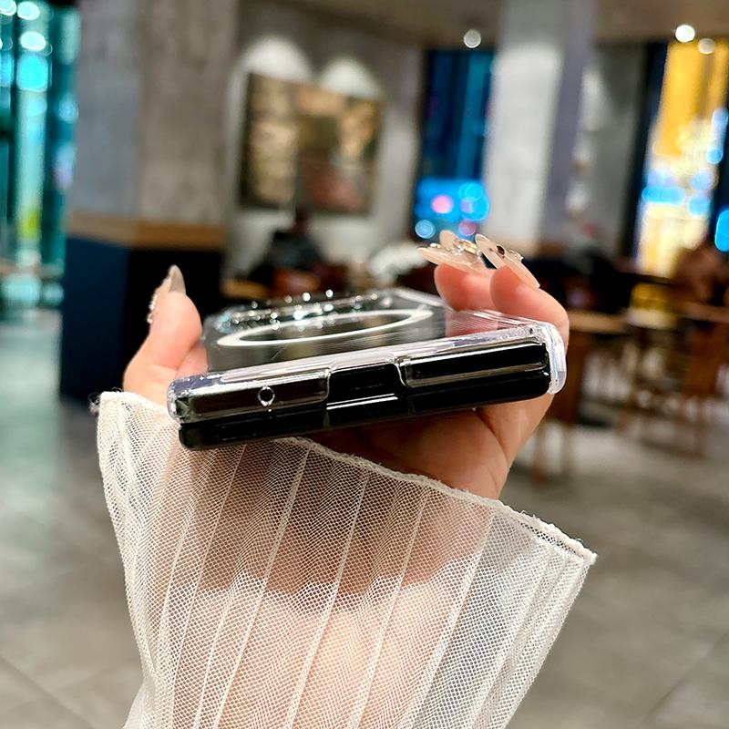 Чехол для VIVO X Fold 3 Pro Прозрачный Тонкий Магнитный Беспроводная зарядка Защитная Задняя Крышка Для VIVO X Fold3 3Pro Чехол для Телефона