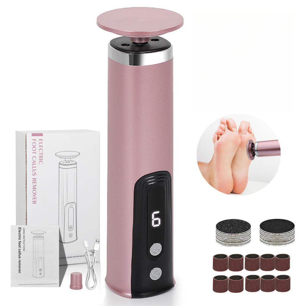 Электрическая пилка для ног 2 в 1, электрические инструменты для ухода за ногами и руками, отполированные и гладкие блестящие ногти на ногах, электрическая пилка для удаления мозолей, инструмент для педикюра и ухода за ногами