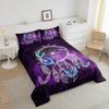 Butterfly Dream Catcher Comforter Set for Kids Teens Girls, Mandala Feather Bedding Down Comforter Twin Size, Bohemian Duvet Insert, Galaxy