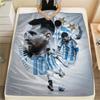 Lionel Messi Flannel Blanket, High quality Comfortable for All Seasons, Home Decor, Warmth and Comfort