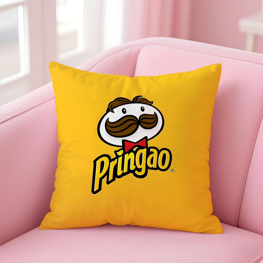 Casual daily style Fashion PPringles Cushion Cover Linen Pillowcase Cover Soft Decor for Sofa Home Room