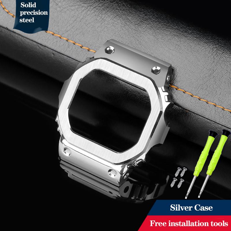 Высококачественный модифицированный корпус из нержавеющей стали с ремешком для Casio DW-5600 DW5600/5610 GW-B5600 GWM5610 Комплект Металлический браслет Безель Инструменты
