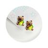 100PCS  Kawaii Resin Cabochon Flatback Cartoon Fruit Brown Bear Scrapbook Flat Back Slime Charms Animal Figurine DIY Hair Decor