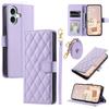 For iPhone 17 Case Wallet Rhombus Grid PU Leather Phone Cover