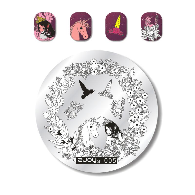 9.5X14.5см Большой размер пластины для стемпинга ногтей Цветочные/Геометрические дизайны Шаблон для нейл-арта для DIY декора ногтей 5.6см круглый штамп