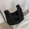 Quilted Puffy Tote Bag For Women Lightweight Shoulder Bag